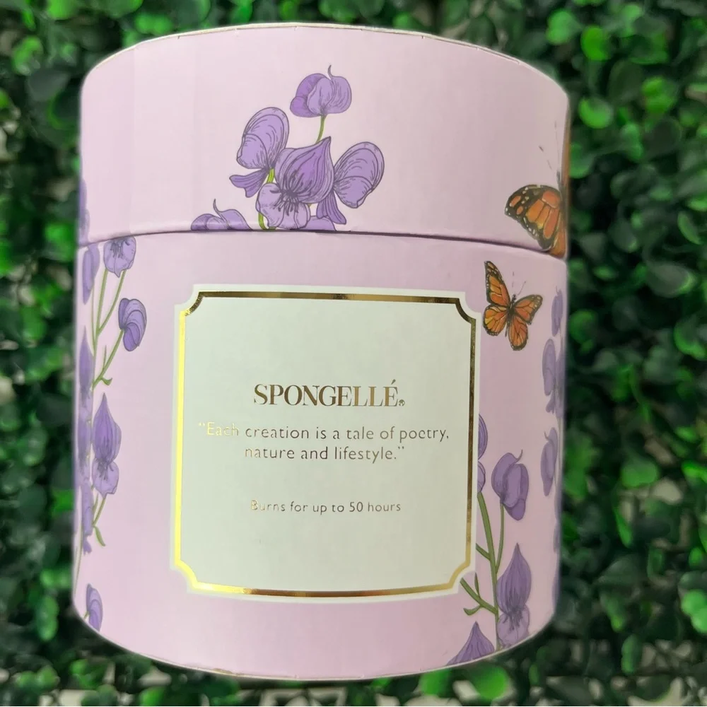 2/$30 Sale Spongelle New Botanica Collection Candle - Lavender 50hrs burn